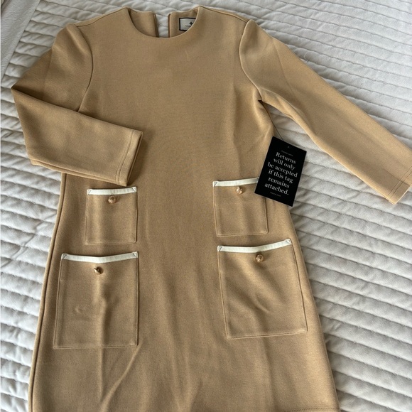 Tuckernuck Francoise mini dress Croissant. NWT. Reduced for faint make-up mark. - Picture 5 of 7